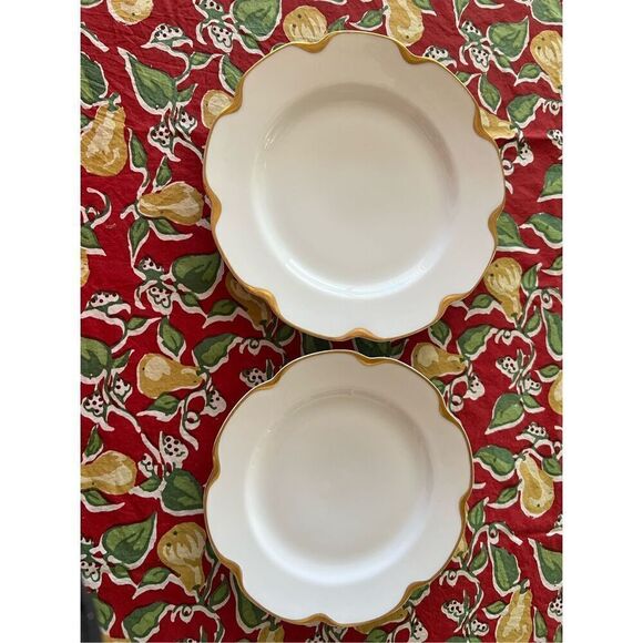 Silver Anniversary Pattern Set of one dinner plate and one coupe luncheon plate - Picture 8 of 8